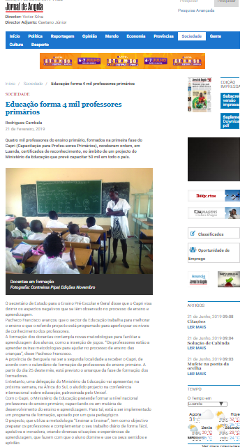 Educação Forma 4 mil Professores primários