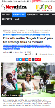 Educartis Realiza “Angola Educa” para Ter Presença Física no Mercado - Novafrica