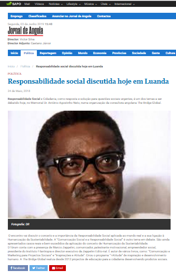 Responsabilidade social discutida hoje em Luanda