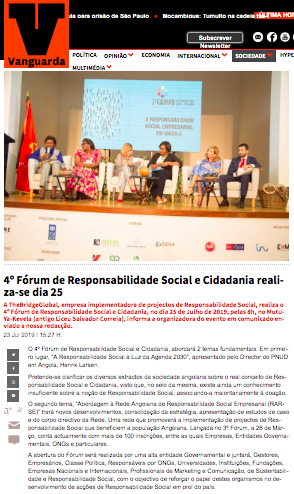 4º Fórum de Responsabilidade Social e Cidadania Realiza-se Dia 25 - Vanguarda