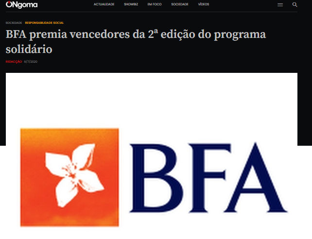 BFA premia vencedores da 2ª edição do programa solidário